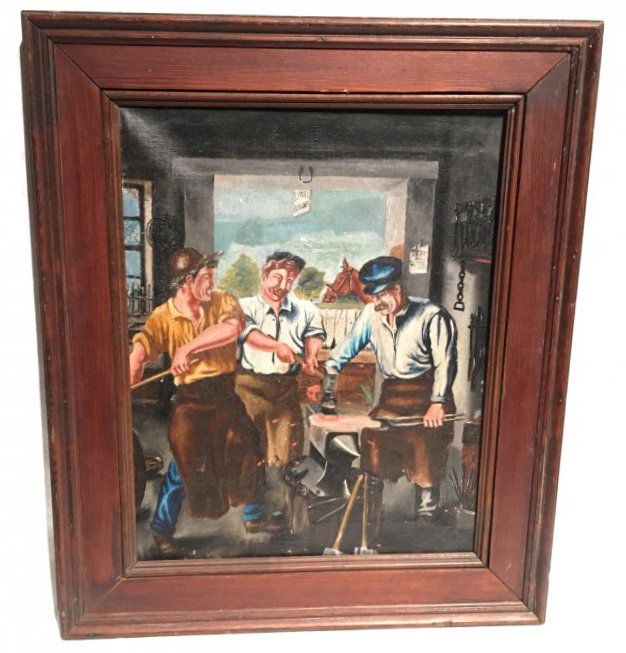 MEN AT WORK OIL ON CANVAS (1 of 6)