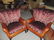 2 Hancock & Moore Plush Leather & Fabric Chairs $350 to - 2