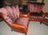 2 Hancock & Moore Plush Leather & Fabric Chairs $350 to - 3