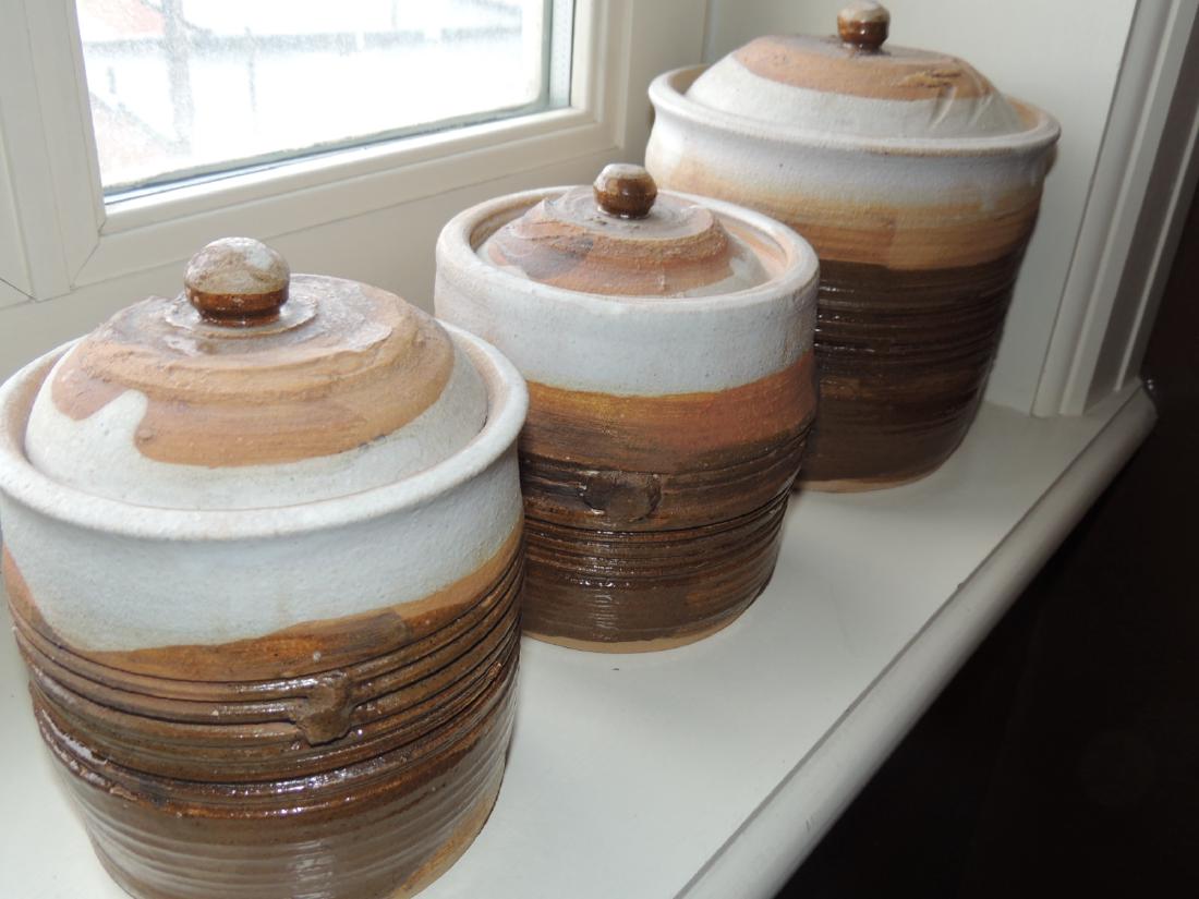 Set of 3 Pottery Crocks $75 to $150 (1 of 3)