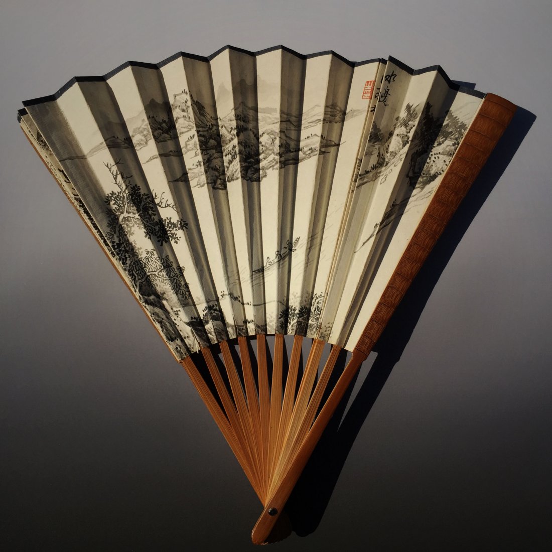 A CHINESE FAN PAINTING (ATTRIBUTED TO WU WEI) (1 of 5)