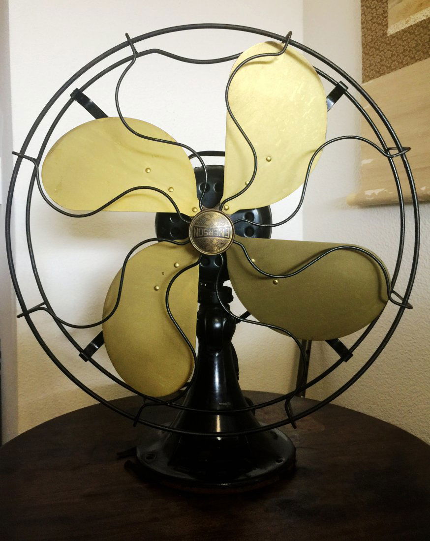 1920's Emerson Brass Electric Fan 16" No.29648 (1 of 9)