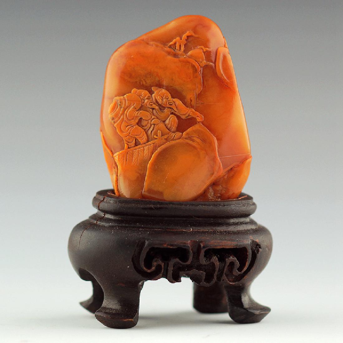 A Chinese Carved Shoushan Stone (1 of 4)