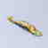 Gilt bronze hook Crawl Dragon inlaid jade gem belt buck