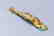 Gilt bronze hook Crawl Dragon inlaid jade gem belt buck - 2