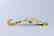 Gilt bronze hook Crawl Dragon inlaid jade gem belt buck - 9