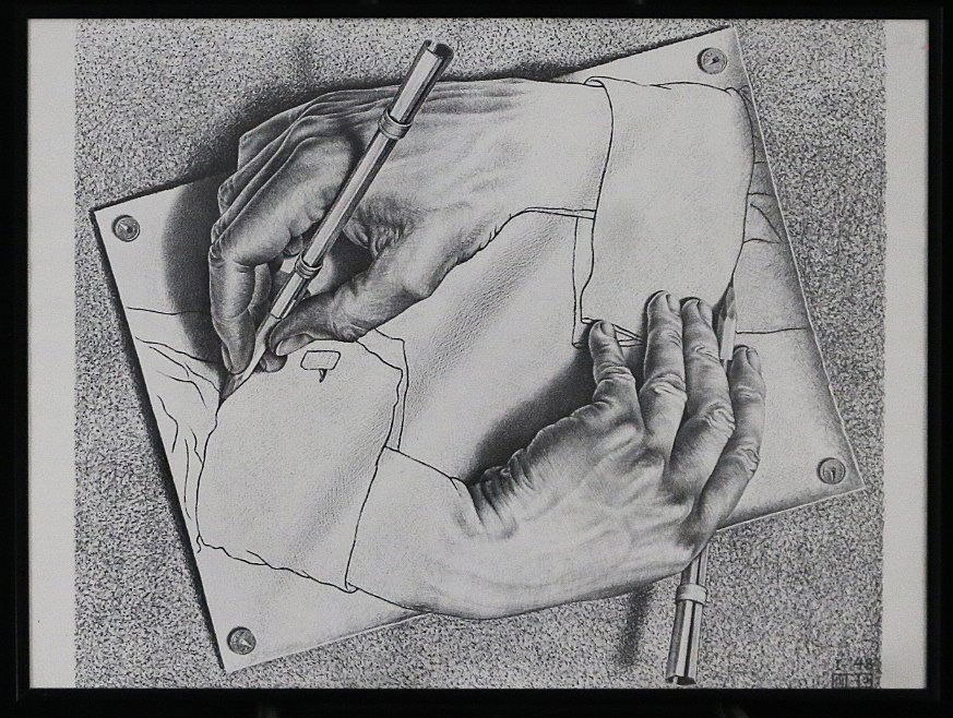 Drawing Hands by Escher (1 of 3)