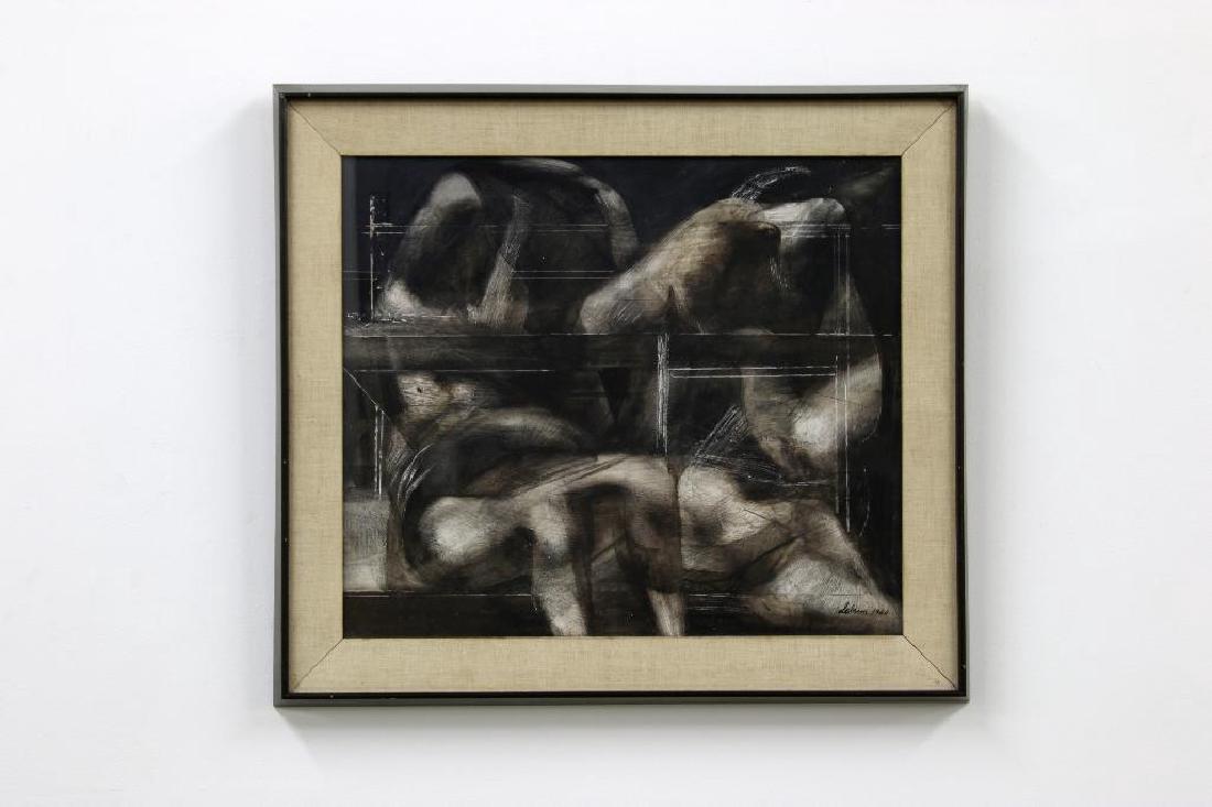 Rico LeBrun (1900-1964) ink wash on paper (1 of 2)