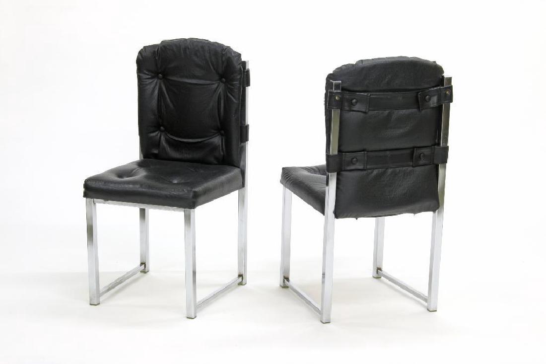 Virtue Brothers Chrome Glass Dining Table and Chairs (1 of 2)