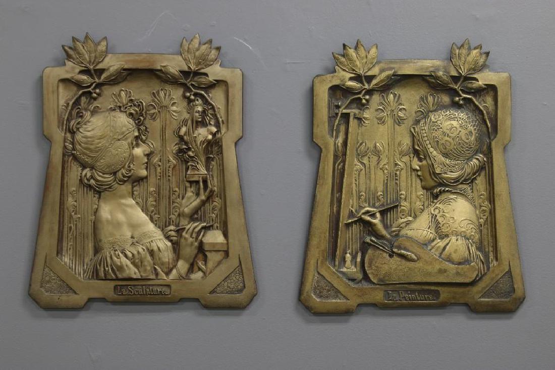 Art Nouveau Musterschutz Plaques Painting and Sculpture (1 of 10)