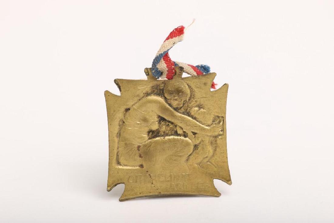 WWI French Army Orphanage Donation Premium R. Lalique: World War I orphelinat des armees army orphanage donation appreciation premium, designed by R. Lalique. 1 1/8 in.