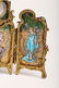 Art Nouveau Tri-fold Portrait Panel Vanity Desk Clock - 5
