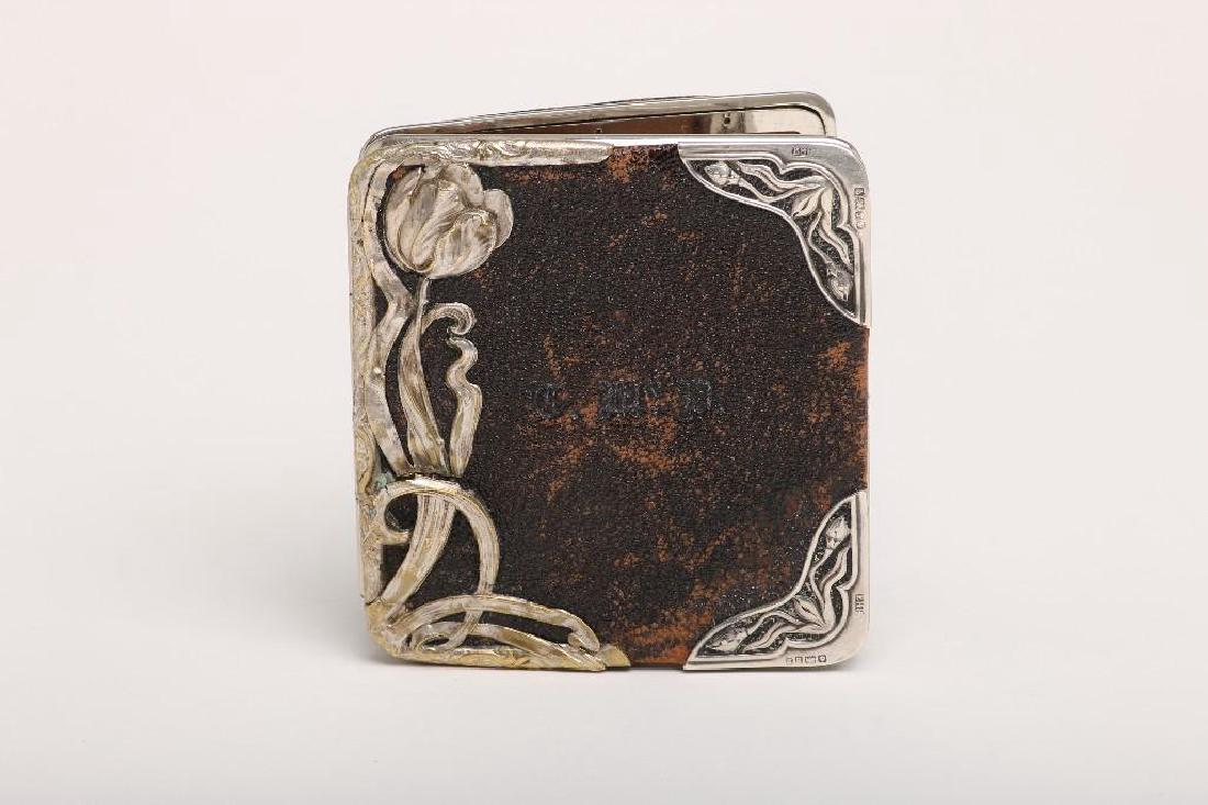 Ladies Art Nouveau Wallet Leather English Sterling (1 of 8)