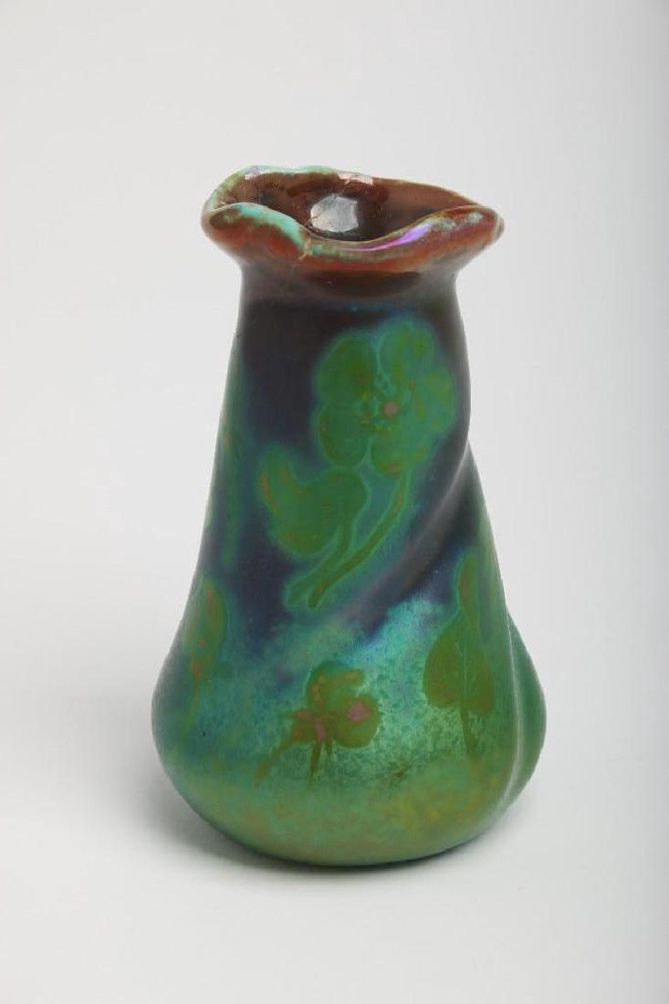 Bohemian Style Art Nouveau Cabinet Vase Iridescent (1 of 8)