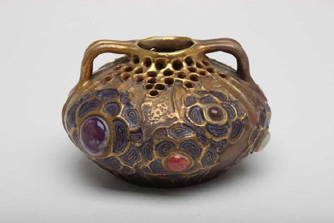 Amphora Gres Bijou Art Nouveau Double Handle Low Vase (1 of 7)