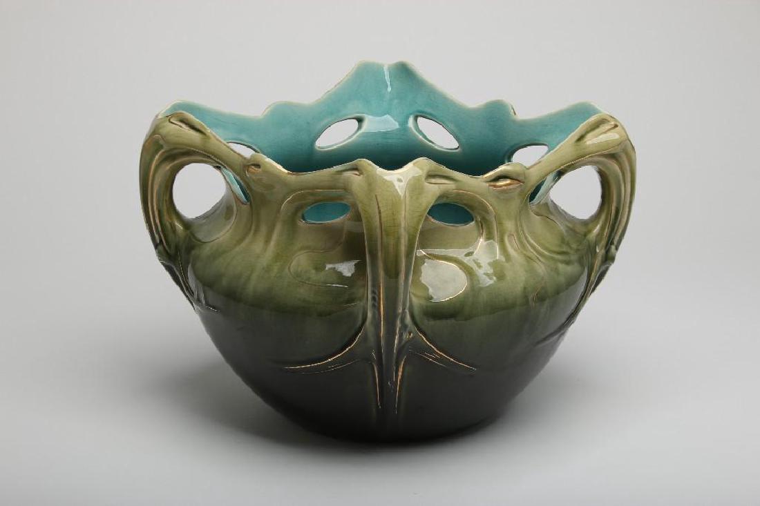 Hector Guimard French Art Nouveau Glazed Jardinere 1900 (1 of 8)