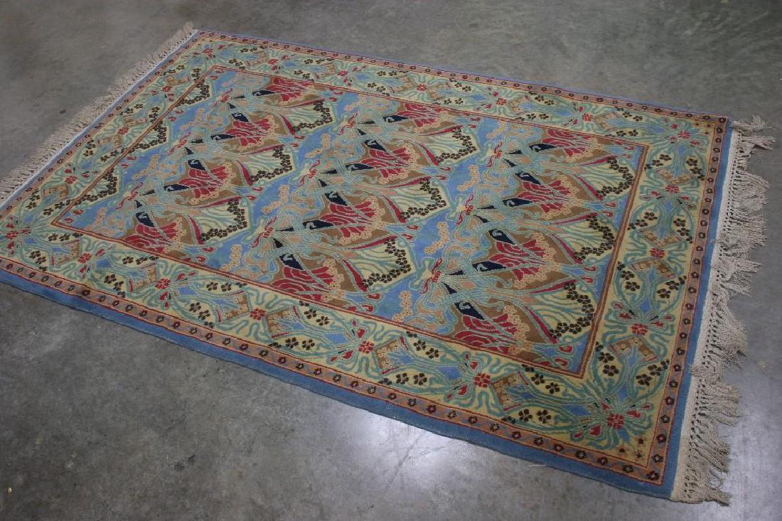 Art Nouveau Patterned Multi-Colored Rug 48 x 72 inches (1 of 2)