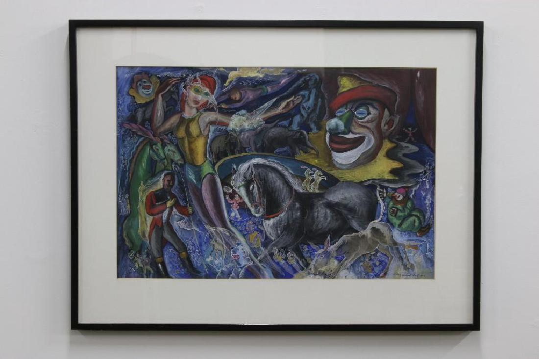 Alexander Sandor Raymond Katz Painting Circus Scene (1 of 6)