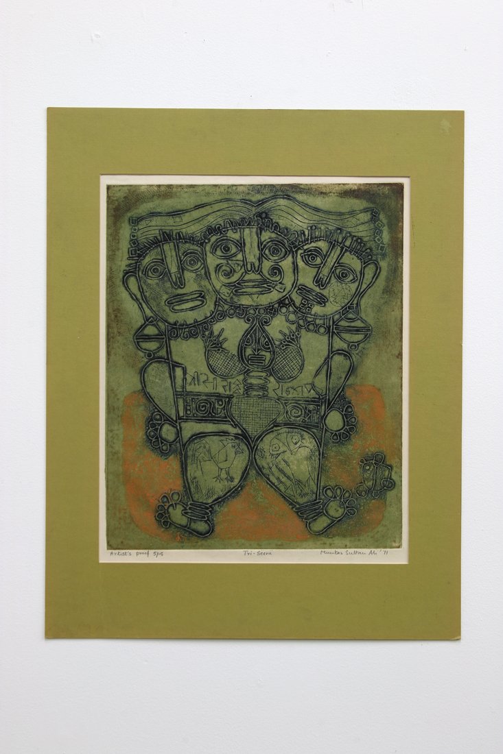 Sultan Ali Tri-Seera Pencil Signed Print Artist Proof (1 of 4)