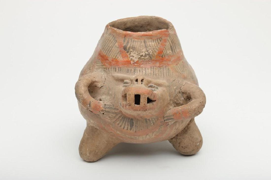 Pre Columbian Earthenware Figural Clay Vessel (1 of 5)