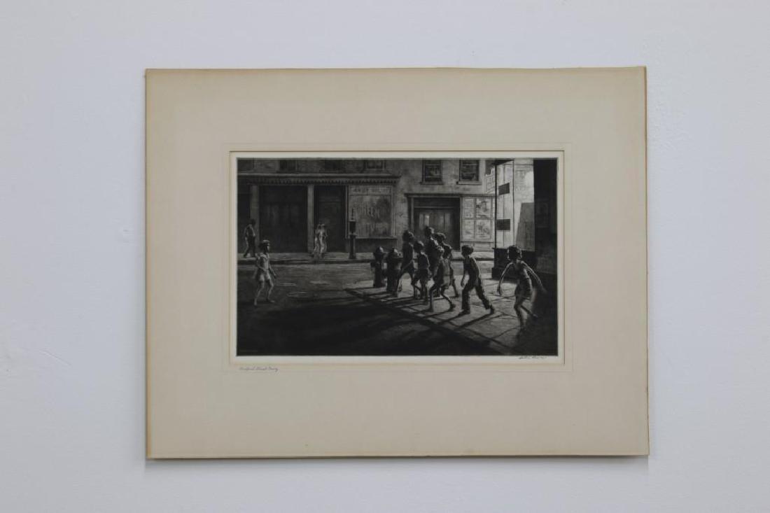 Martin Lewis Etching Bedford Street Gang Pencil Signed (1 of 5)