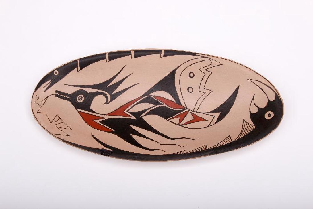 Amelia Martinez Mata Ortiz Indian Pottery Dish Birds (1 of 5)