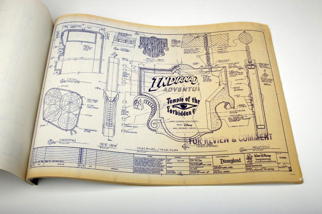 Disney Design Sketches Technical Drawings Lot (1 of 10)