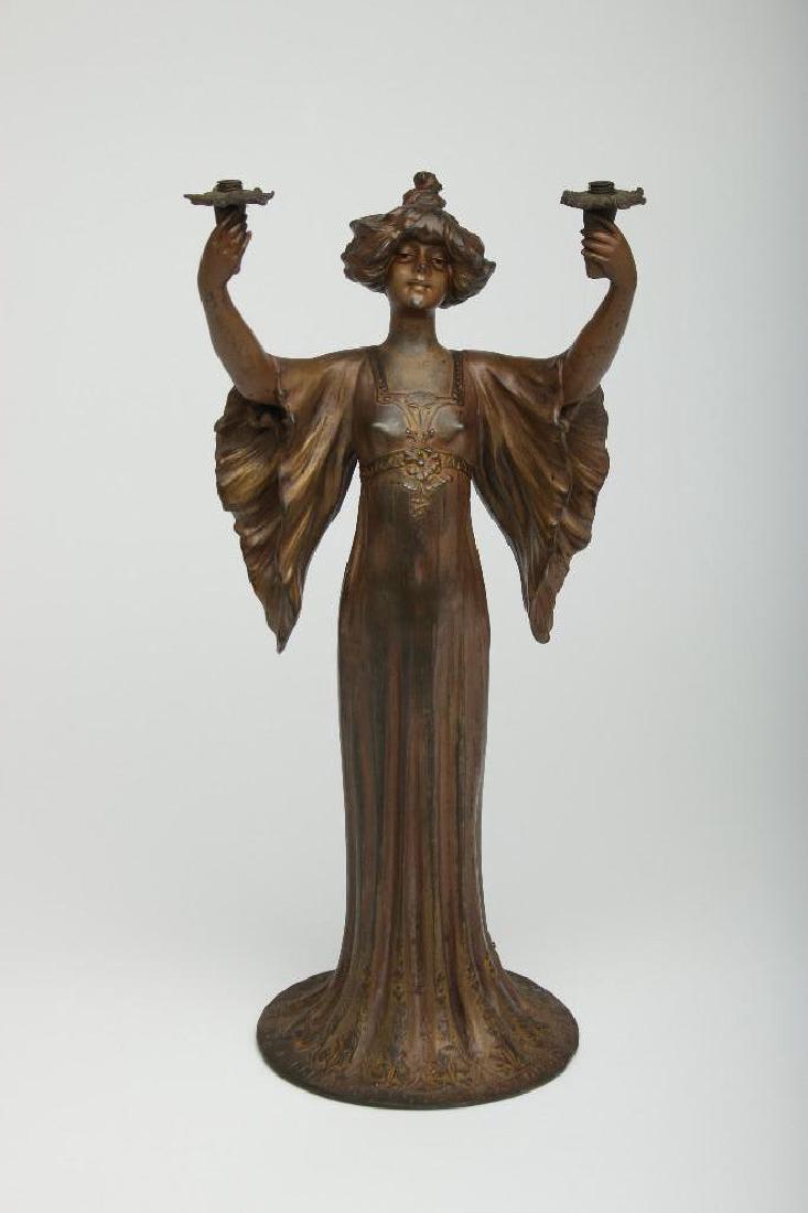 Lucien Alliot Spelter Figural Table Sculpture (1 of 4)