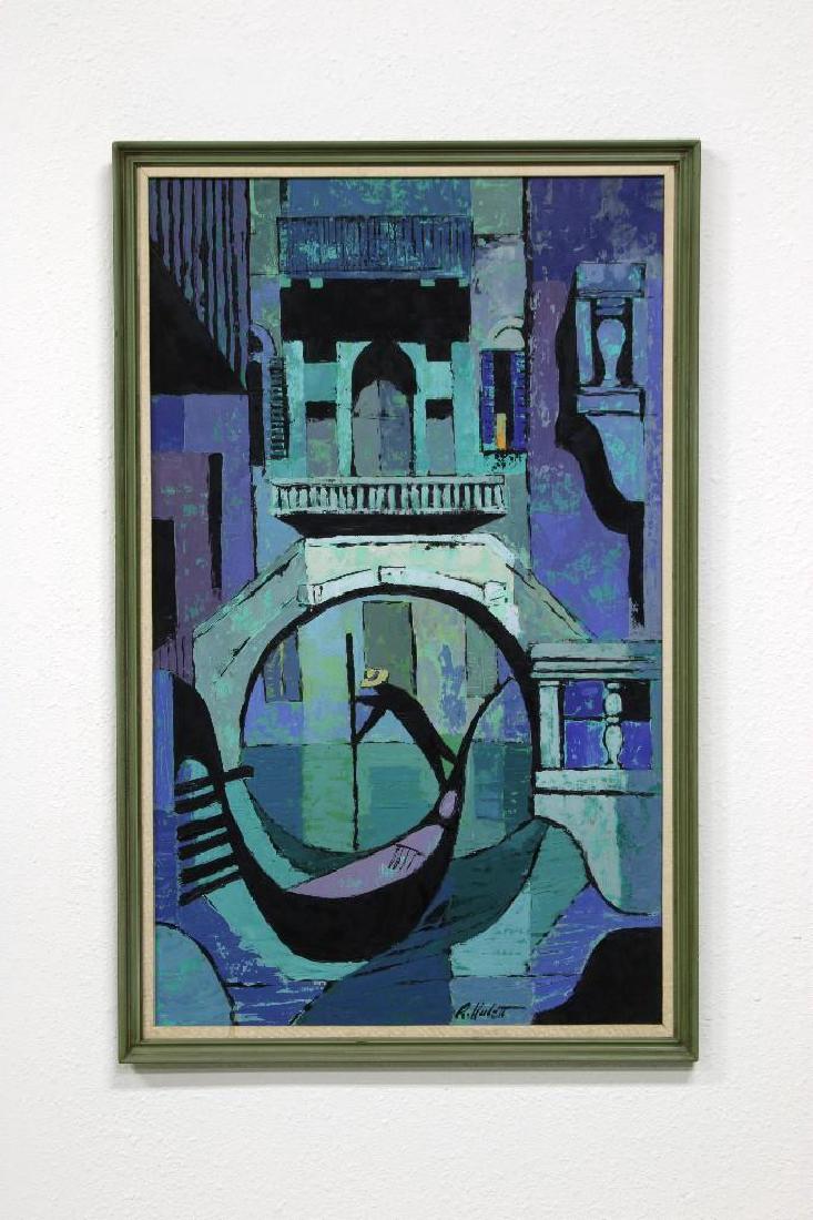 Ralph Hulett California Disney Artist Painting Venice (1 of 2)