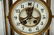 Antique Gilbert Brass Crystal Regulator Mantle Clock - 3