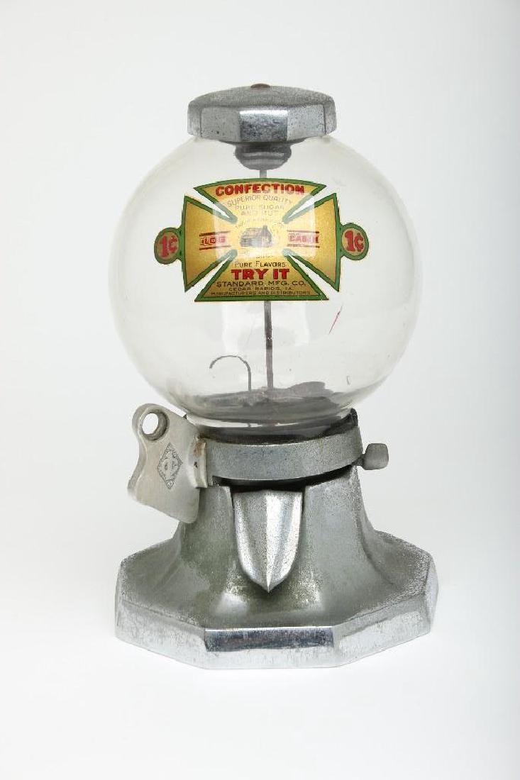 Log Cabin Nut Candy Gumball Chrome Finish Machine (1 of 3)