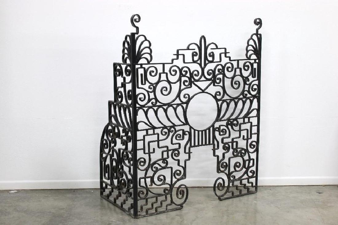 Decorative Wrought Iron Bank Teller Ticket Counter (1 of 1)