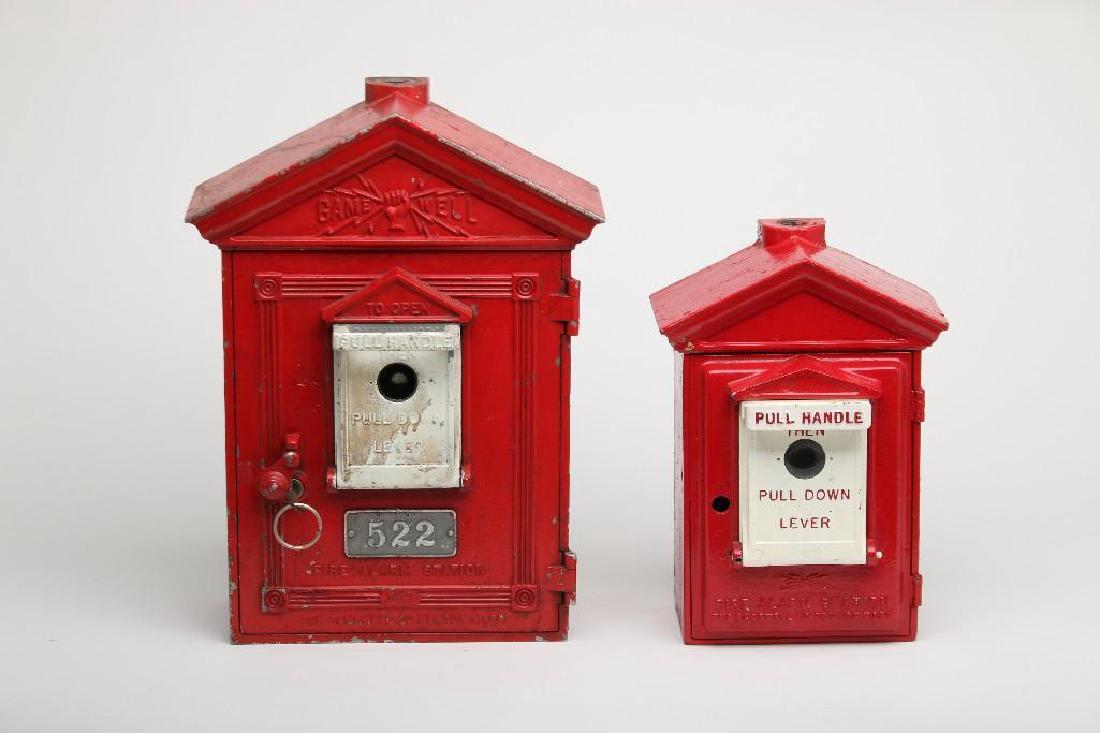 Group of Vintage Gamewell Fire Alarm Boxes