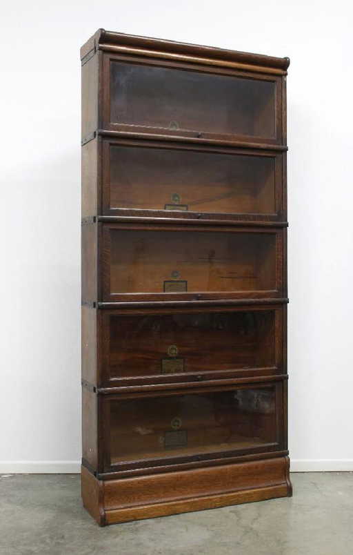 Globe Wernicke Barrister Bookcase Quarter Oak 5 Stack