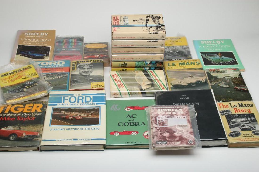 Lot Vintage Race Car Books Ford Shelby Signed Le Mans A (1 of 3)