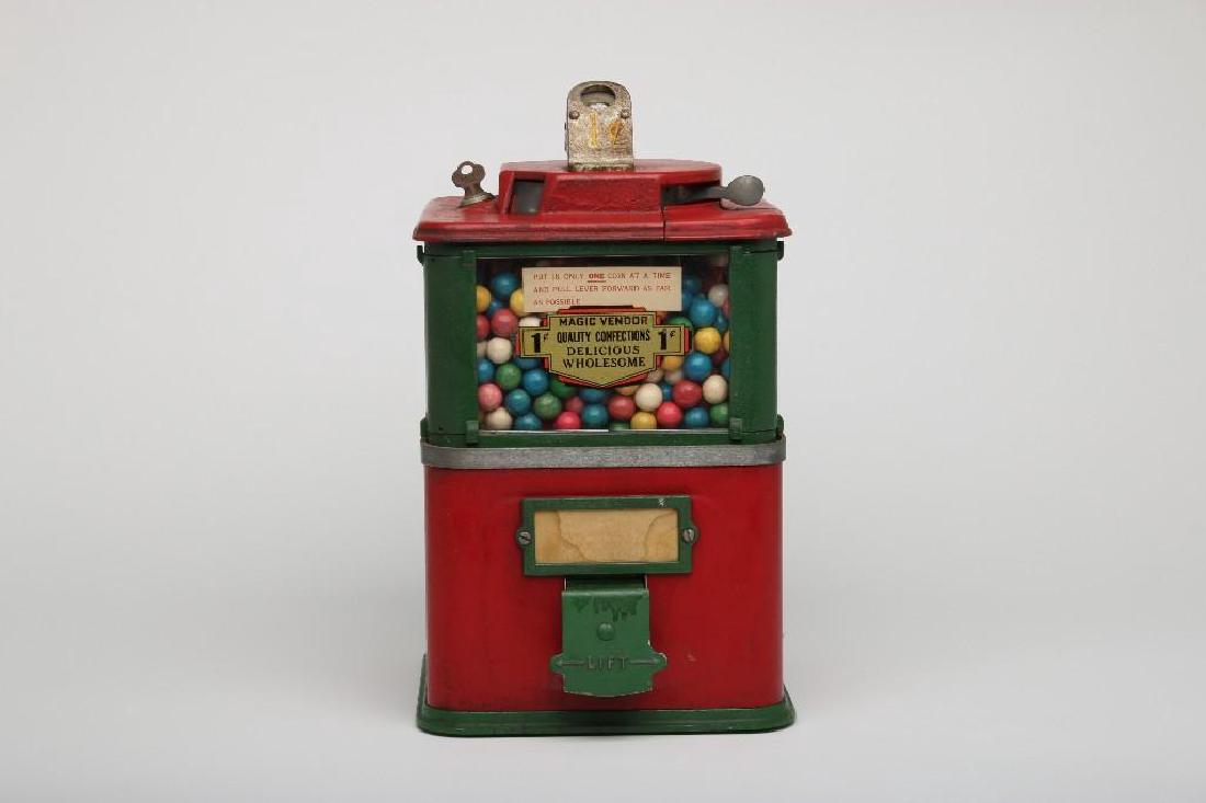 Al Hoff Townsend Mfg Magic Vendor Penny Gumball Machine (1 of 3)