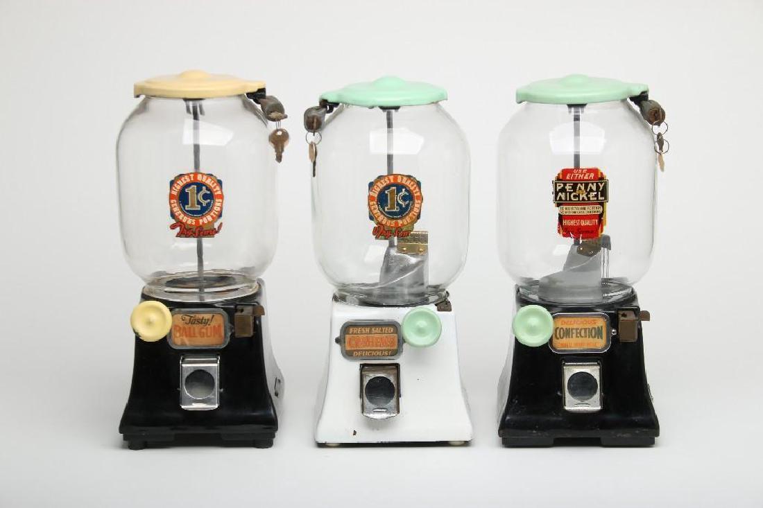 Northwestern Mfg Gumball Candy Nut Vending Machine Lot (1 of 3)