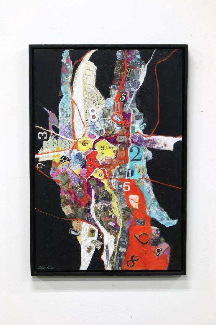 Ellen Price Mixed Media Collage The Numbers Game (1 of 4)