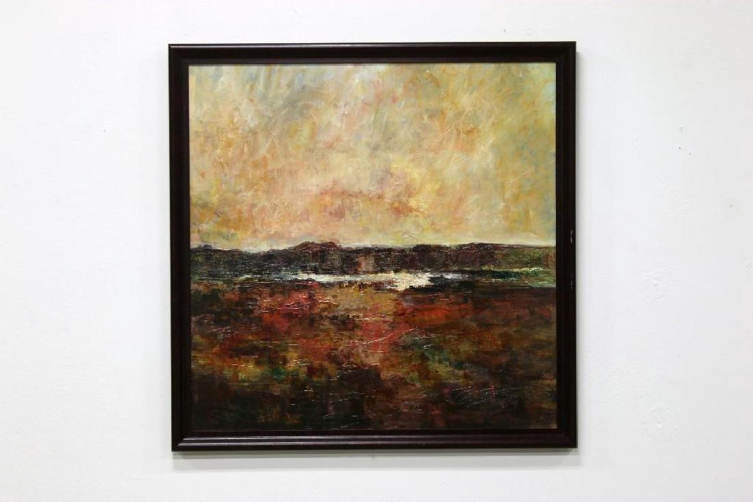 Ellen Price Acrylic Mixed Media Painting Copper Canyon (1 of 2)