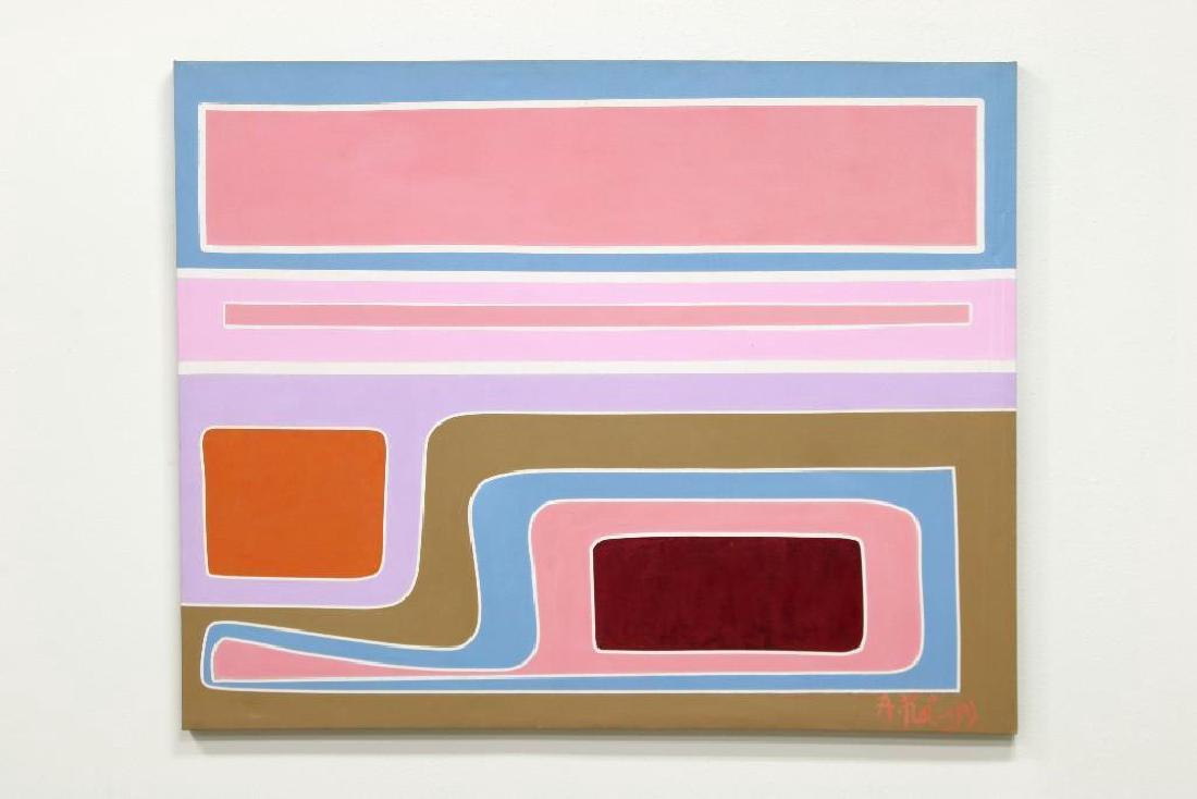 Annette Robyns Large Scale Painting Colorful Modernist (1 of 2)