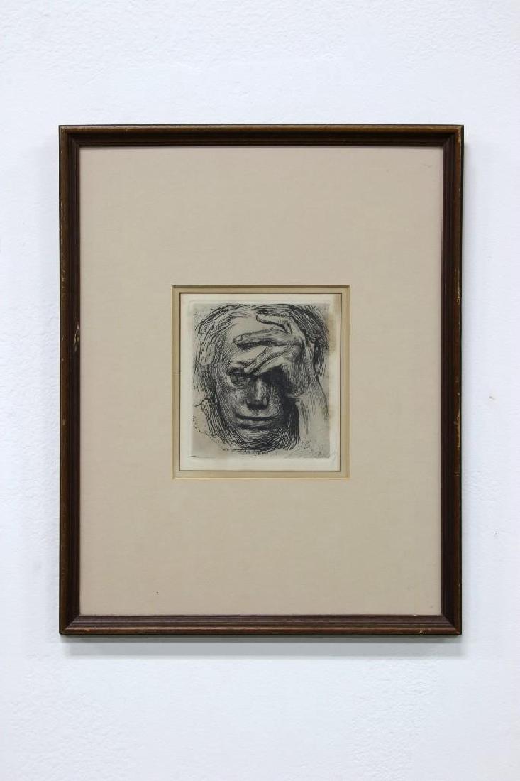 Kathe Schmidt Kollwitz Self Portrait Signed Etching (1 of 4)