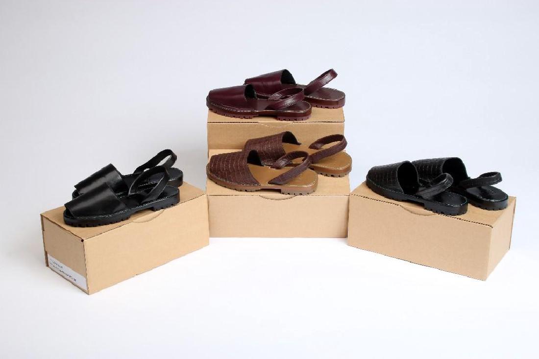 Goya Spanish Leather Slide Sandals Euro Size 38 Mixed (1 of 1)