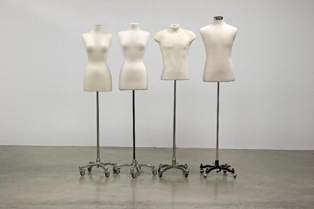 4 Mannequin Dress Form Male Female Metal Base Display (1 of 3)