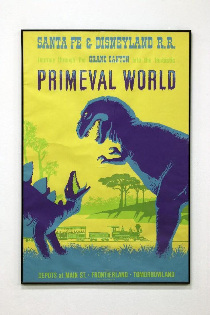 Vintage Original Disneyland Attraction Poster Primeval (1 of 2)