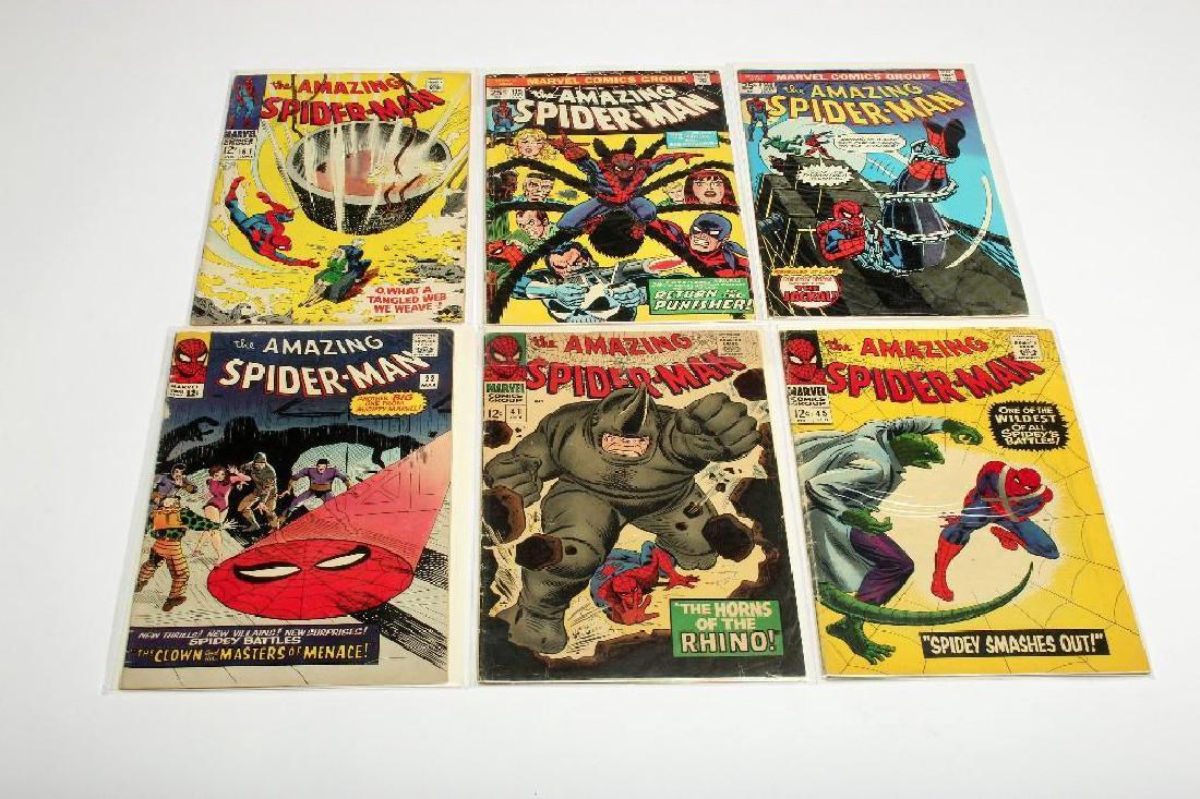 Lot of Six Amazing Spider-Man Marvel Silver Age Comic (1 of 1)