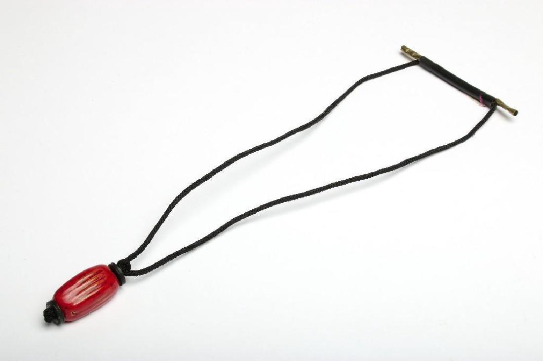 Doyle Lane MCM Red Studio Pottery Pendant Necklace (1 of 3)