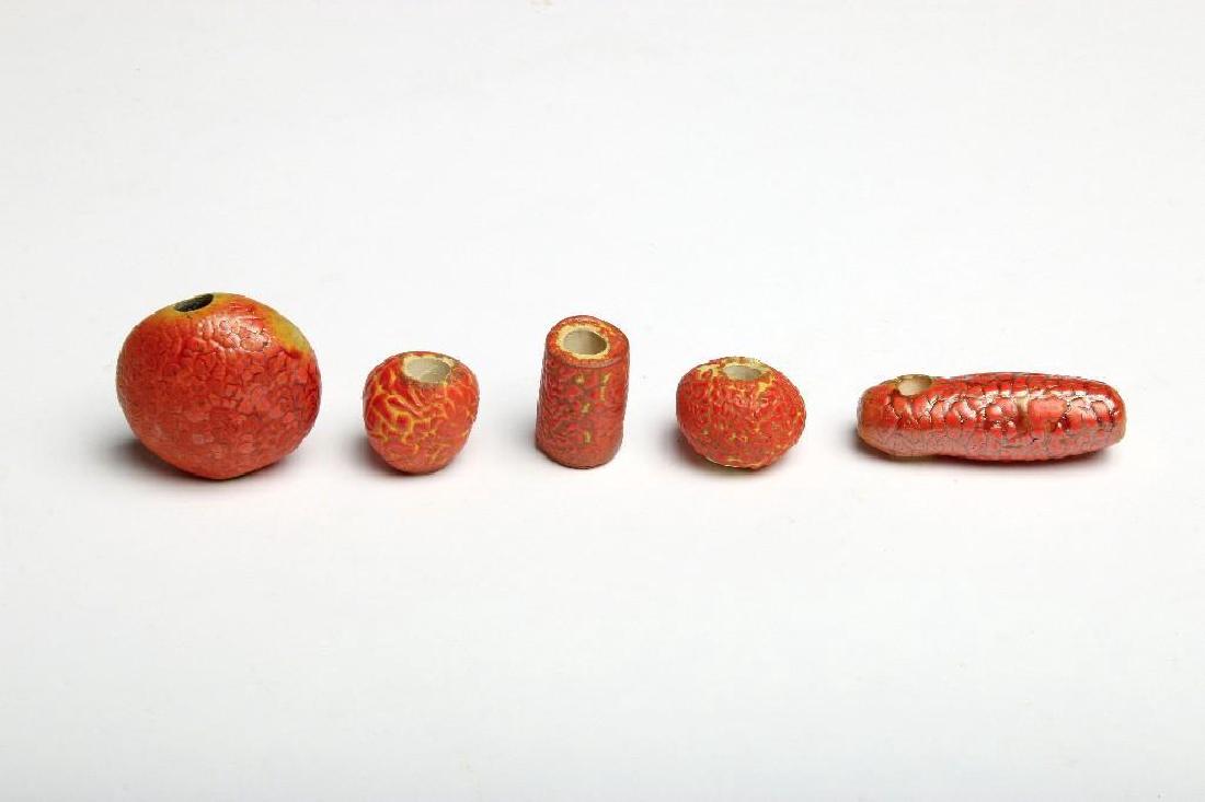 Doyle Lane California MCM Handmade Beads Orange Peel (1 of 1)