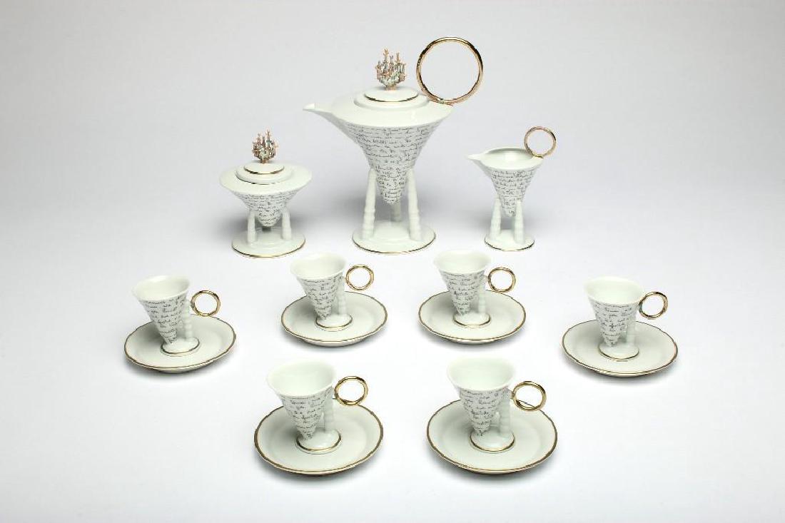 Thun Studio Porcelain Franz Kafka Mocca Coffee 9 Pc Set (1 of 7)