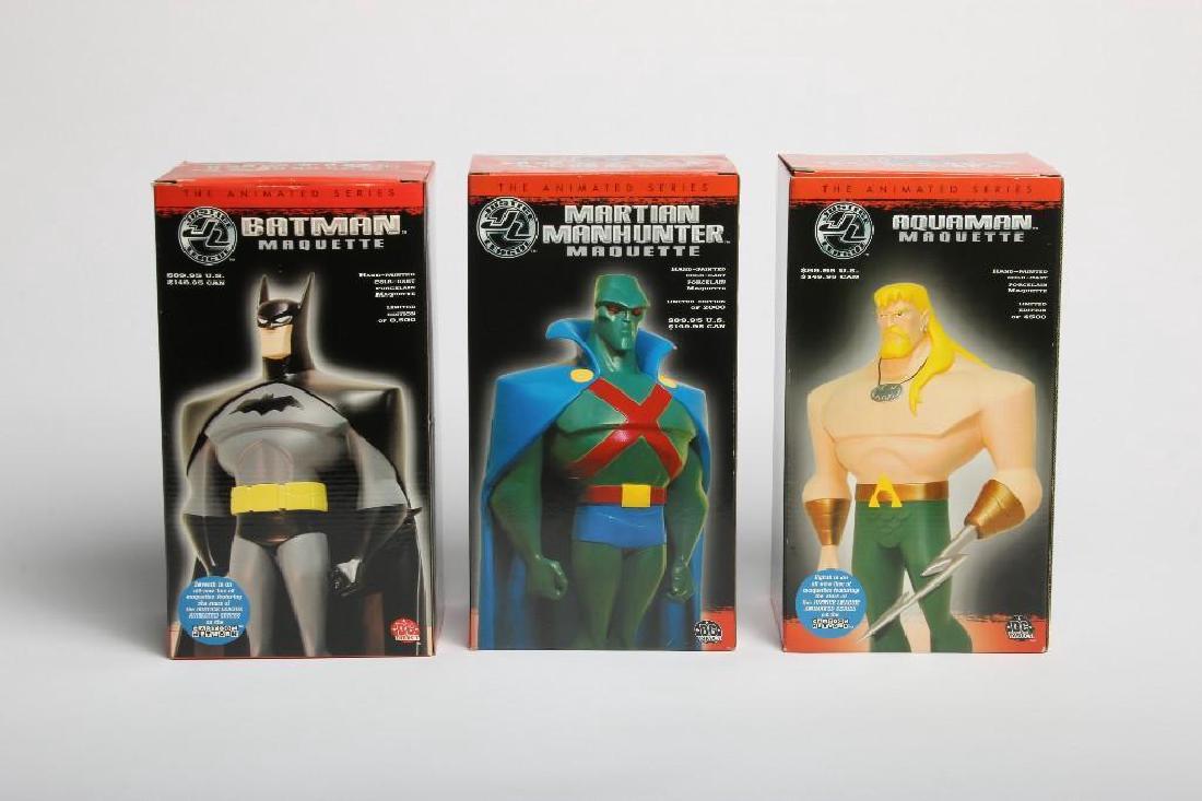 Lot of 3 DC Justice League Maquettes Batman Aquaman (1 of 1)