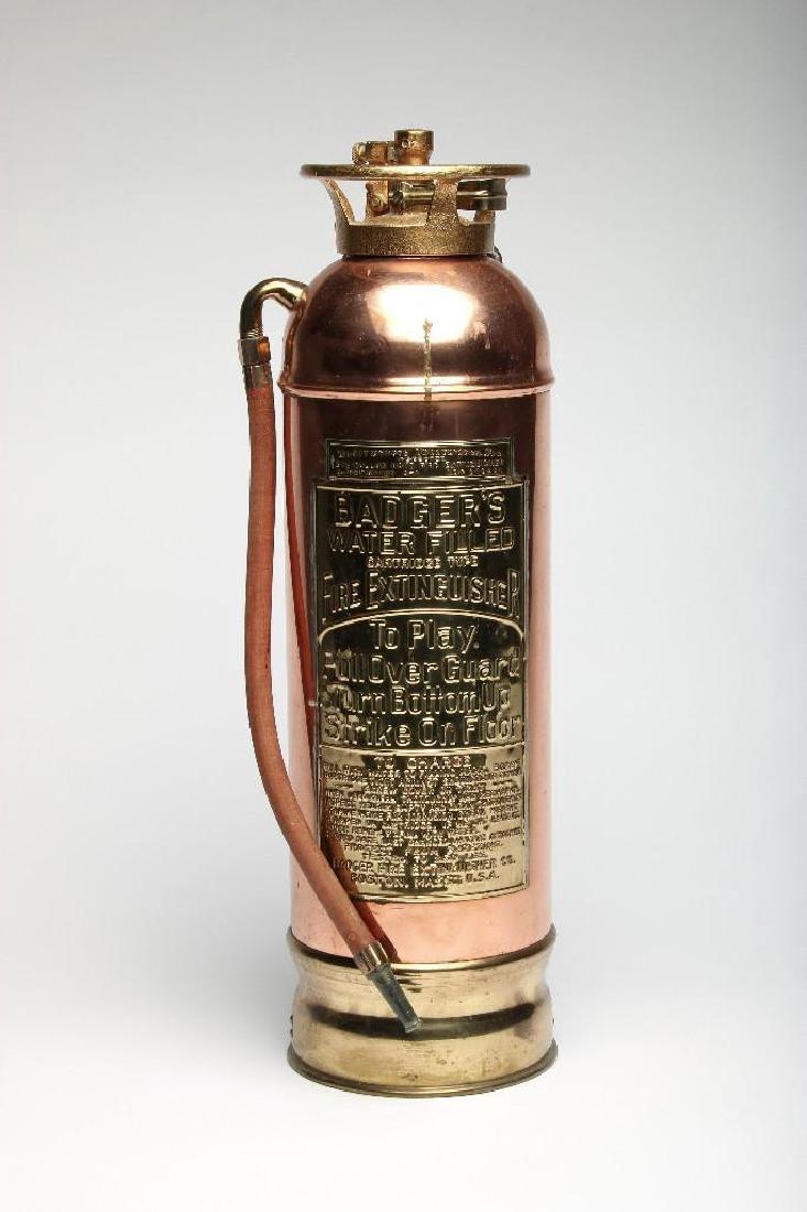 Vintage Badger Copper Fire Extinguisher (1 of 3)